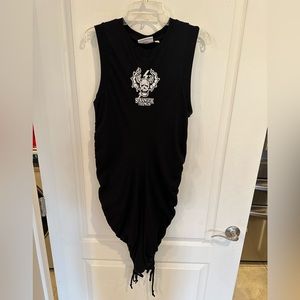 Stranger Things Hellfire Club Womens Side Cinch Bodycon Dress. size Xl